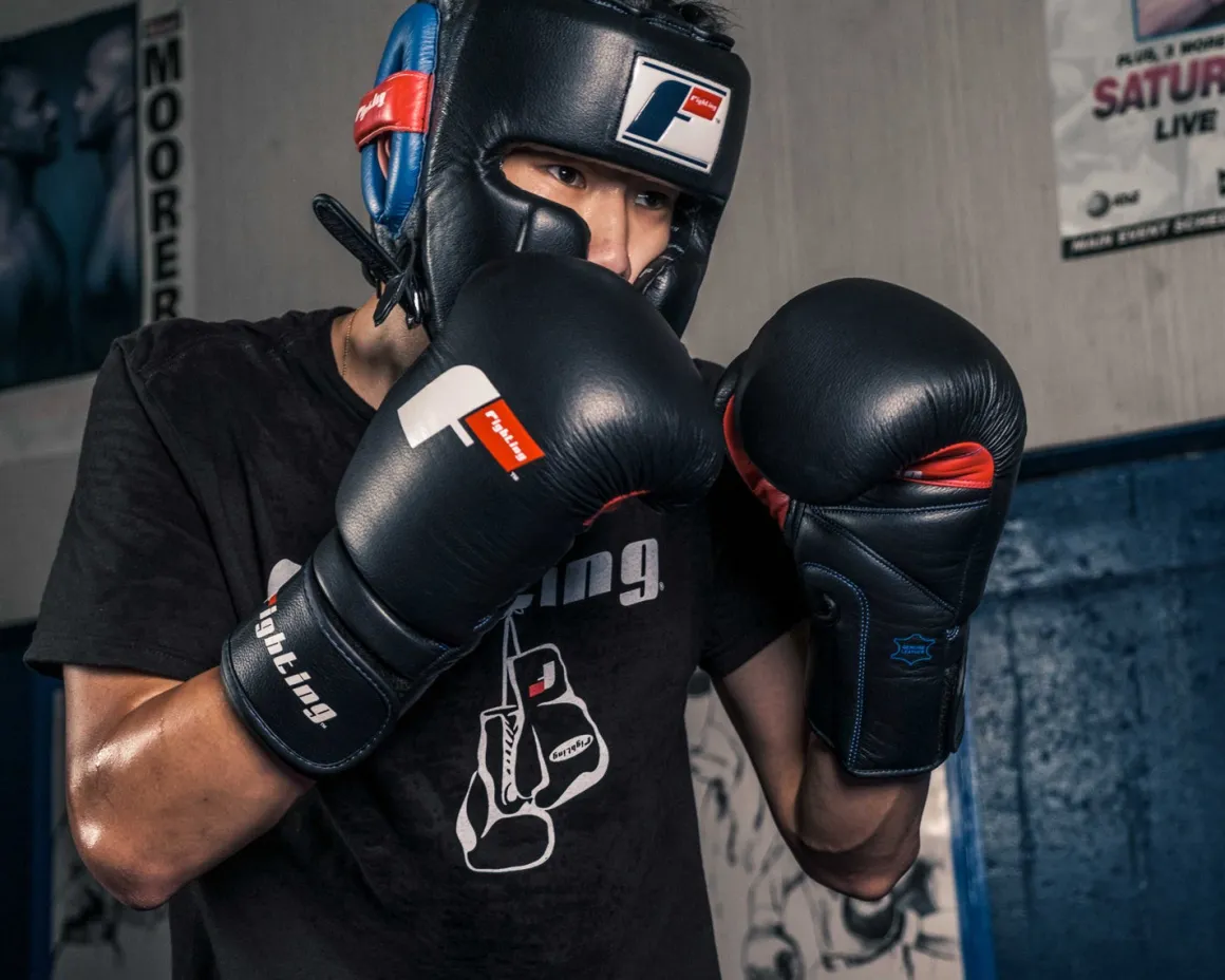Fighting Freedom Leather Sparring Headgear