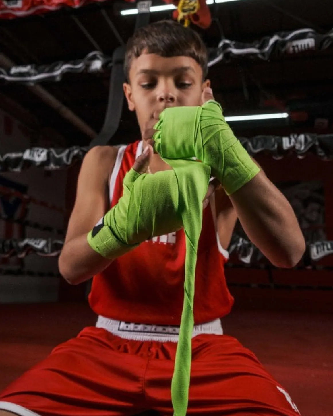 Fighting Sports Gloves and Wraps Bundle