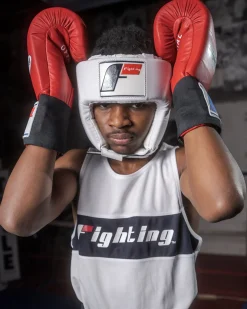 Fighting Sports USA Boxing Competition Open Face Headgear