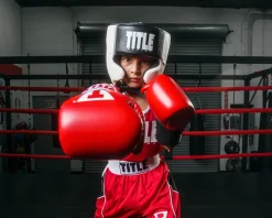 TITLE Aerovent Elite USA Boxing Competition Headgear – Open Face