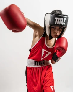 TITLE Aerovent Elite USA Boxing Competition Headgear – Open Face