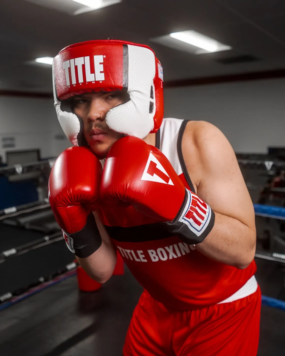 TITLE Aerovent Elite USA Boxing Competition Headgear – With Cheeks