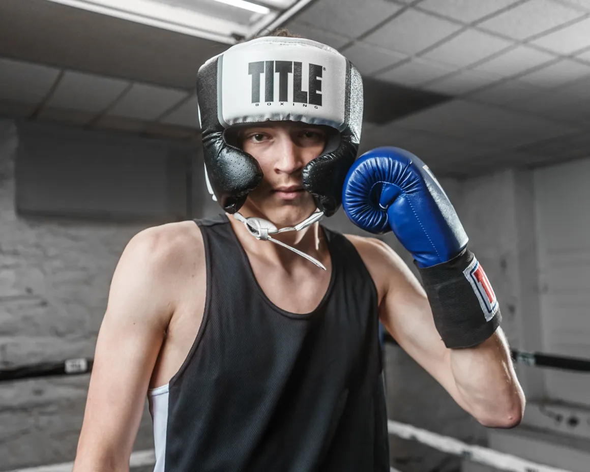 TITLE Aerovent Elite USA Boxing Competition Headgear – With Cheeks