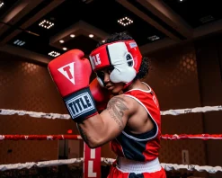 TITLE Aerovent Elite USA Boxing Competition Headgear – With Cheeks
