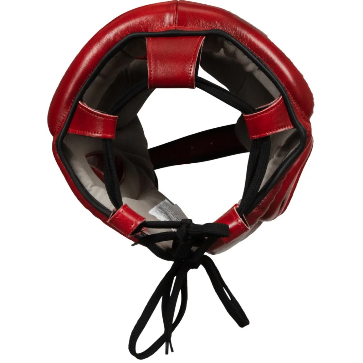 TITLE Blood Red Leather Sparring Headgear