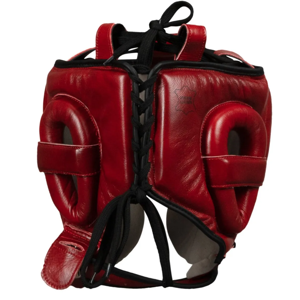 TITLE Blood Red Leather Sparring Headgear
