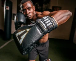 TITLE Boxeo Mexican Leather Lace Training Boxing Gloves Quatro