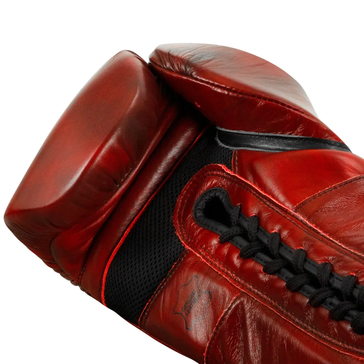 TITLE Boxing Blood Red Headgear and Sparring Gloves Bundle