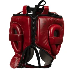 TITLE Boxing Blood Red Headgear and Sparring Gloves Bundle