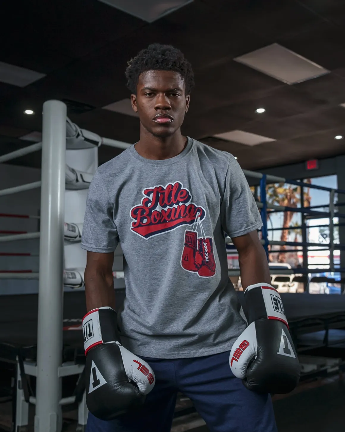 TITLE Boxing Classic Script Performance Tee