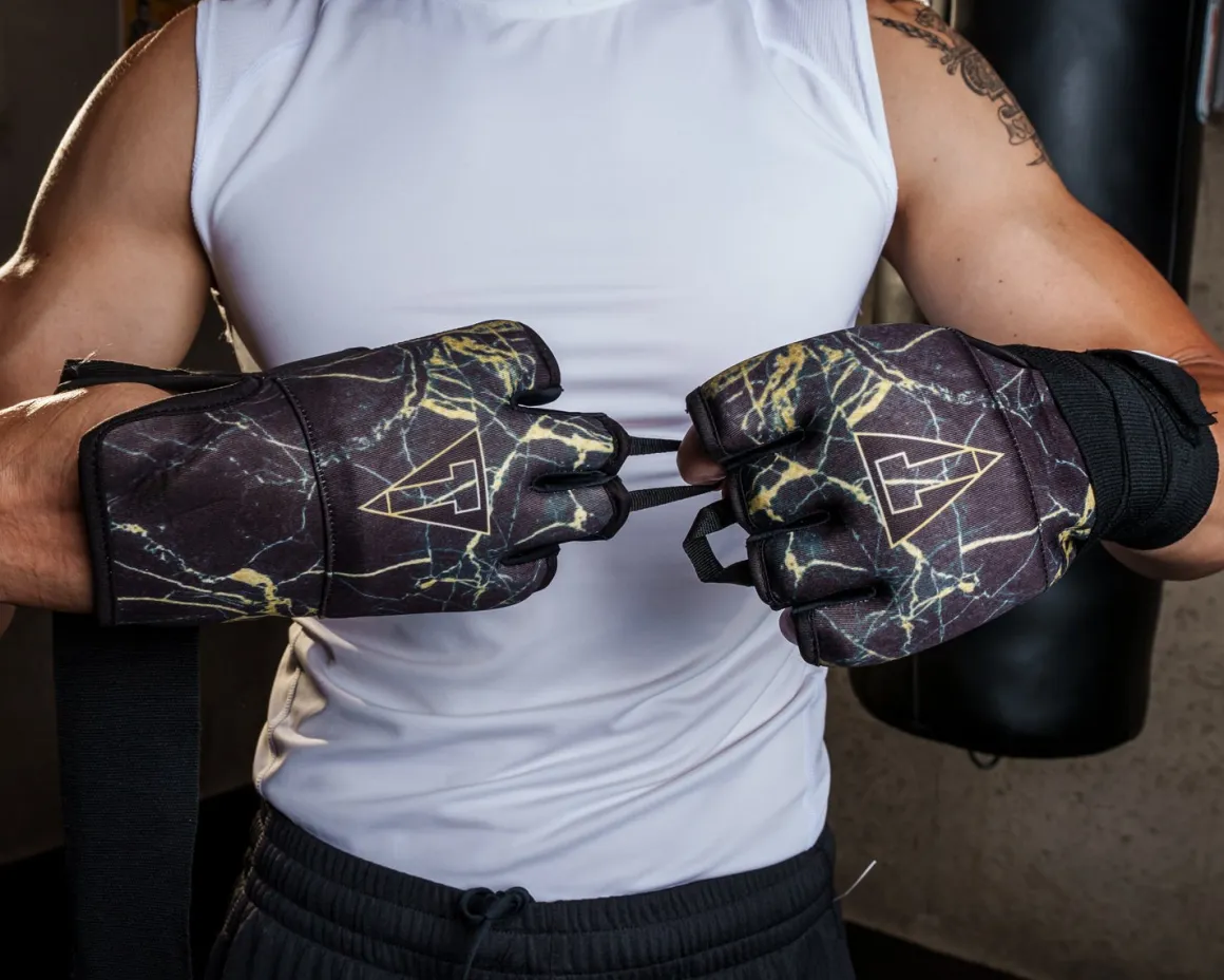 TITLE Boxing Defender Sublimated Glove Wraps