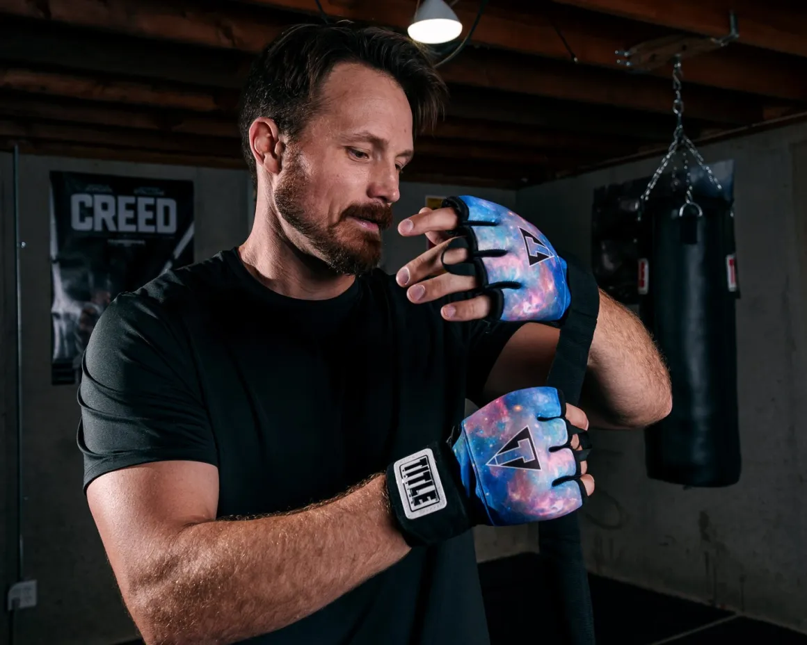 TITLE Boxing Defender Sublimated Glove Wraps