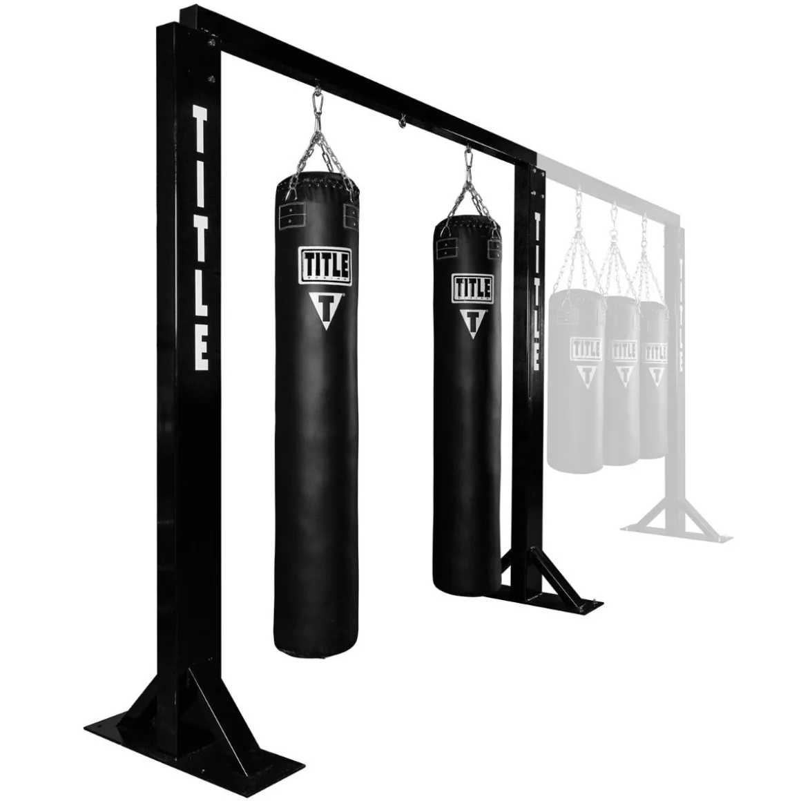 TITLE Boxing Deluxe Multi-Unit Heavy Bag Wall Stand