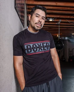 TITLE Boxing Distressed Boxer Tee