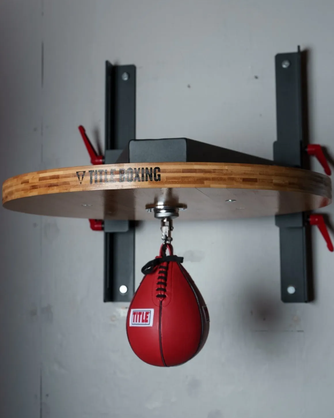 TITLE Boxing Forged Steel Adjustable Pro Speed Bag Platform