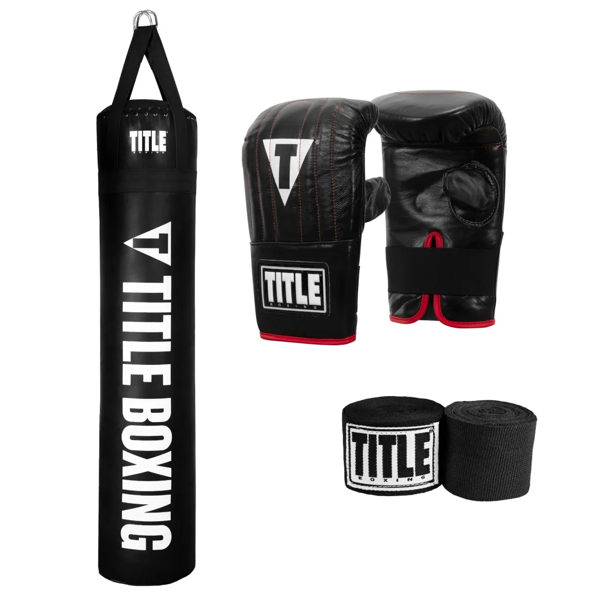 TITLE Boxing Heavy Bag & Mitt Bundle