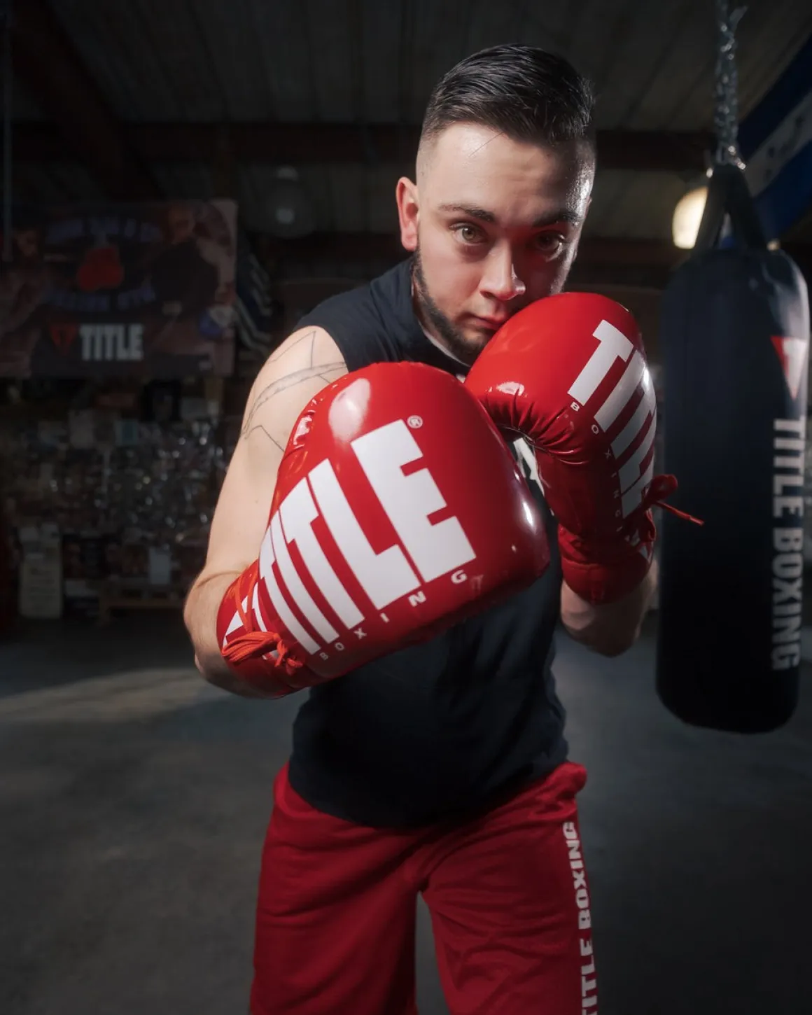TITLE Boxing Inferno Intensity Lace Training Boxing Gloves