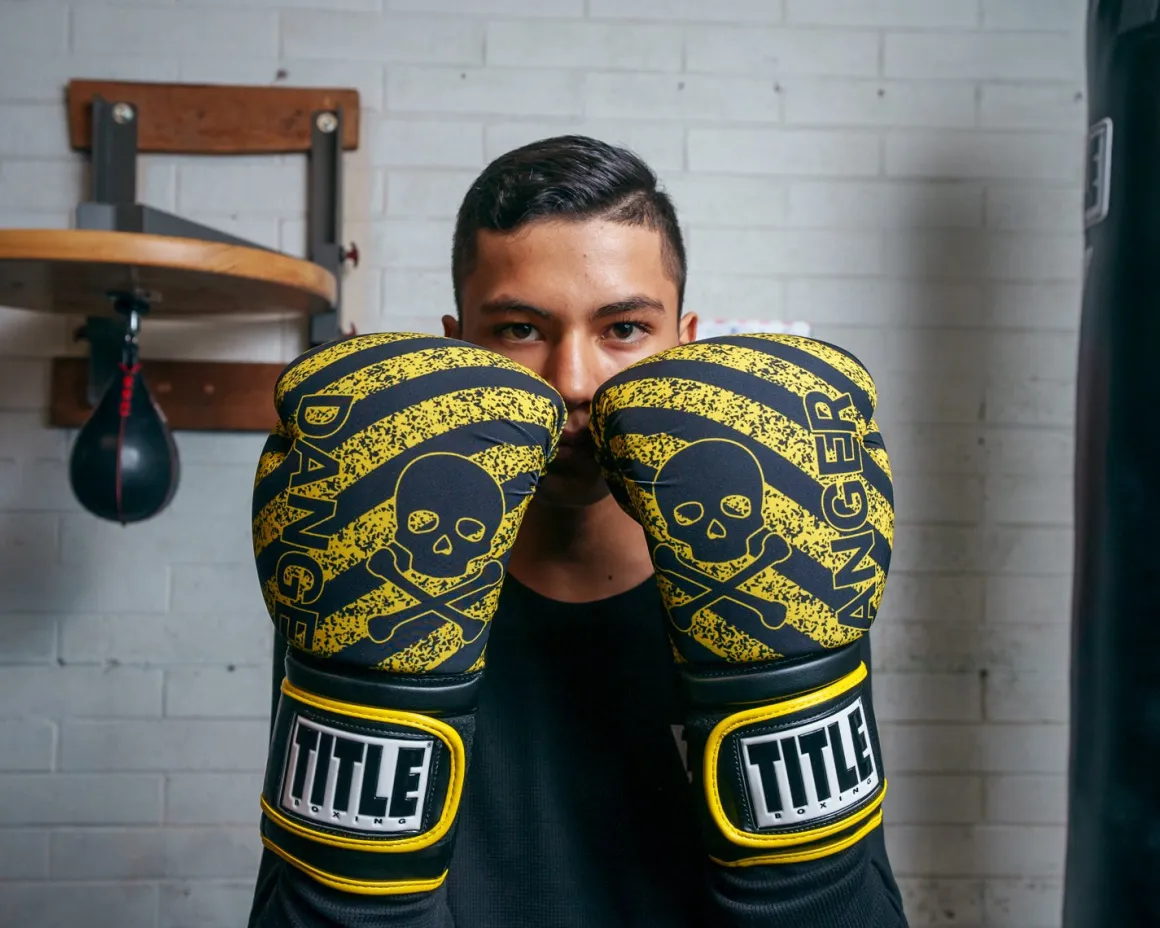TITLE Boxing Infused Foam Danger Bag Boxing Gloves
