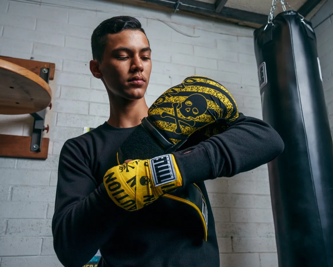 TITLE Boxing Infused Foam Danger Bag Boxing Gloves