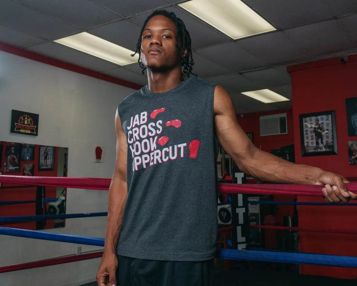 TITLE Boxing Jab Cross Muscle Tee