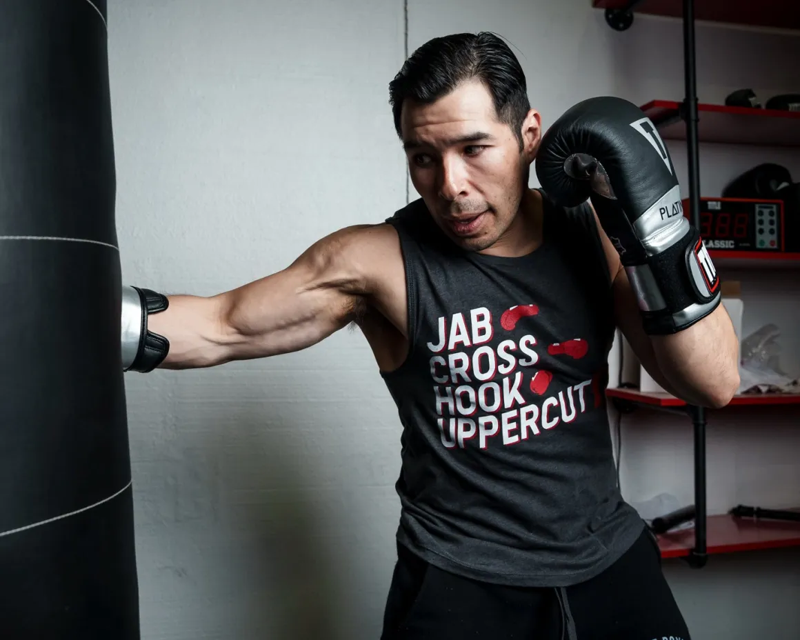 TITLE Boxing Jab Cross Muscle Tee