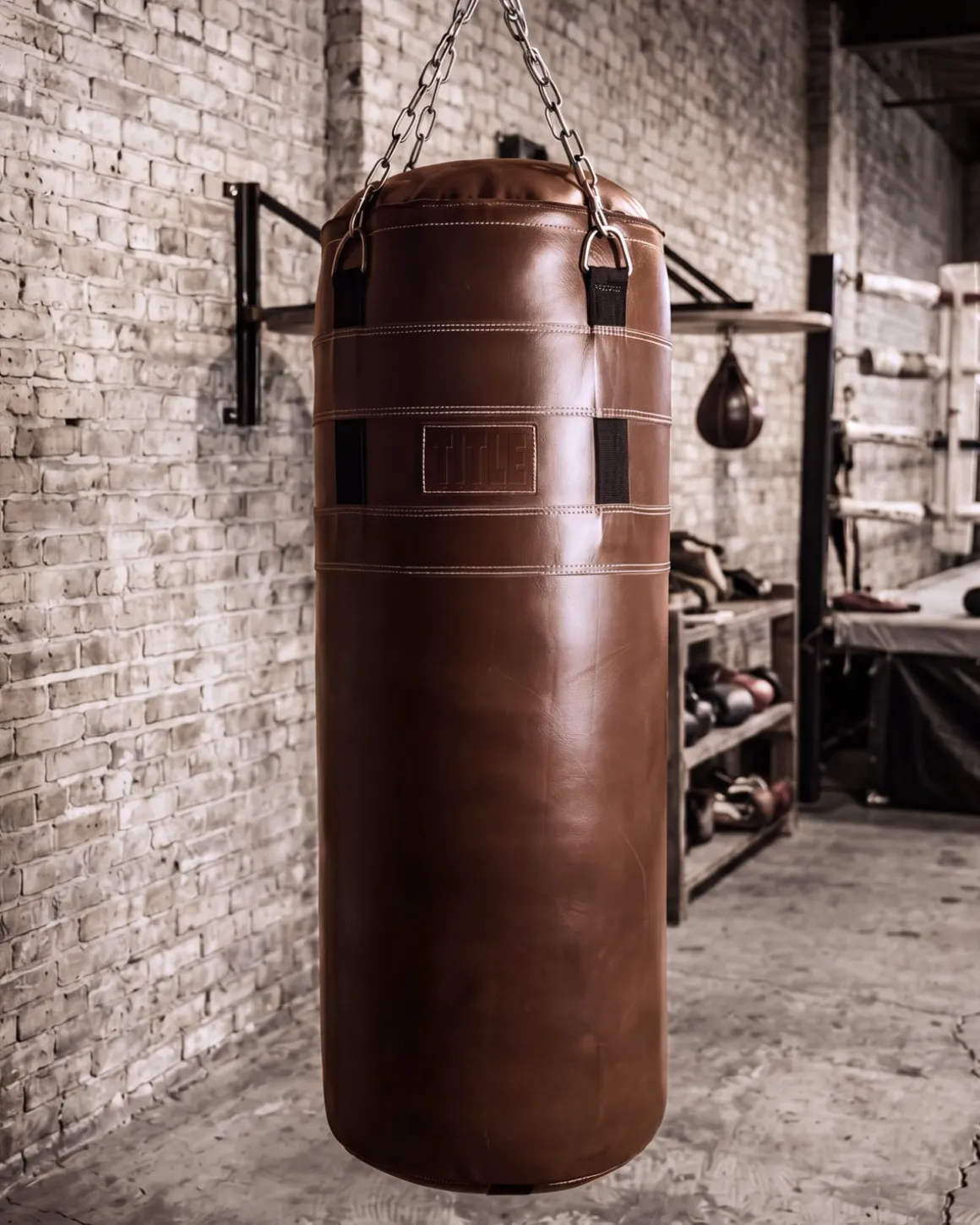 TITLE Boxing KO-Vert Leather Heavy Bag