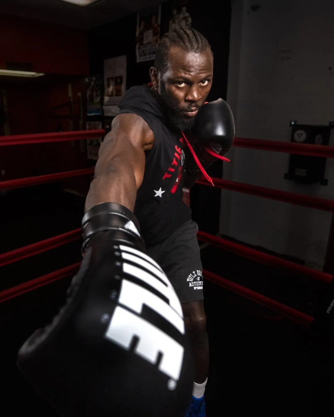 TITLE Boxing Leather Enforcer Pro Sparring Boxing Gloves