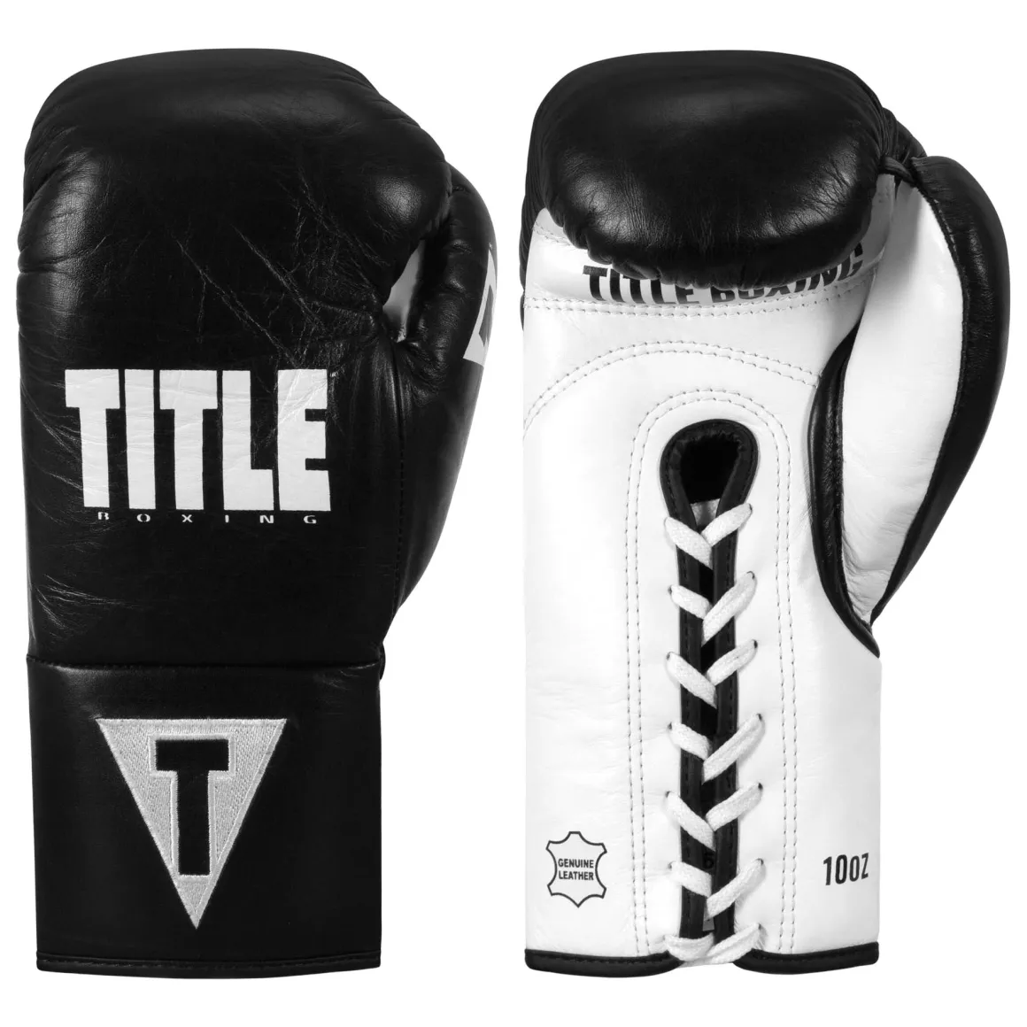 TITLE Boxing Leather Pro Fight Boxing Gloves