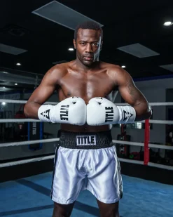 TITLE Boxing Leather Pro Fight Boxing Gloves