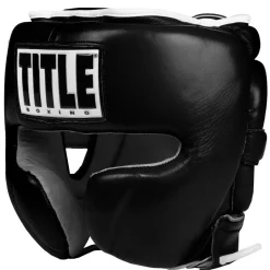 TITLE Boxing Leather Sparring Headgear