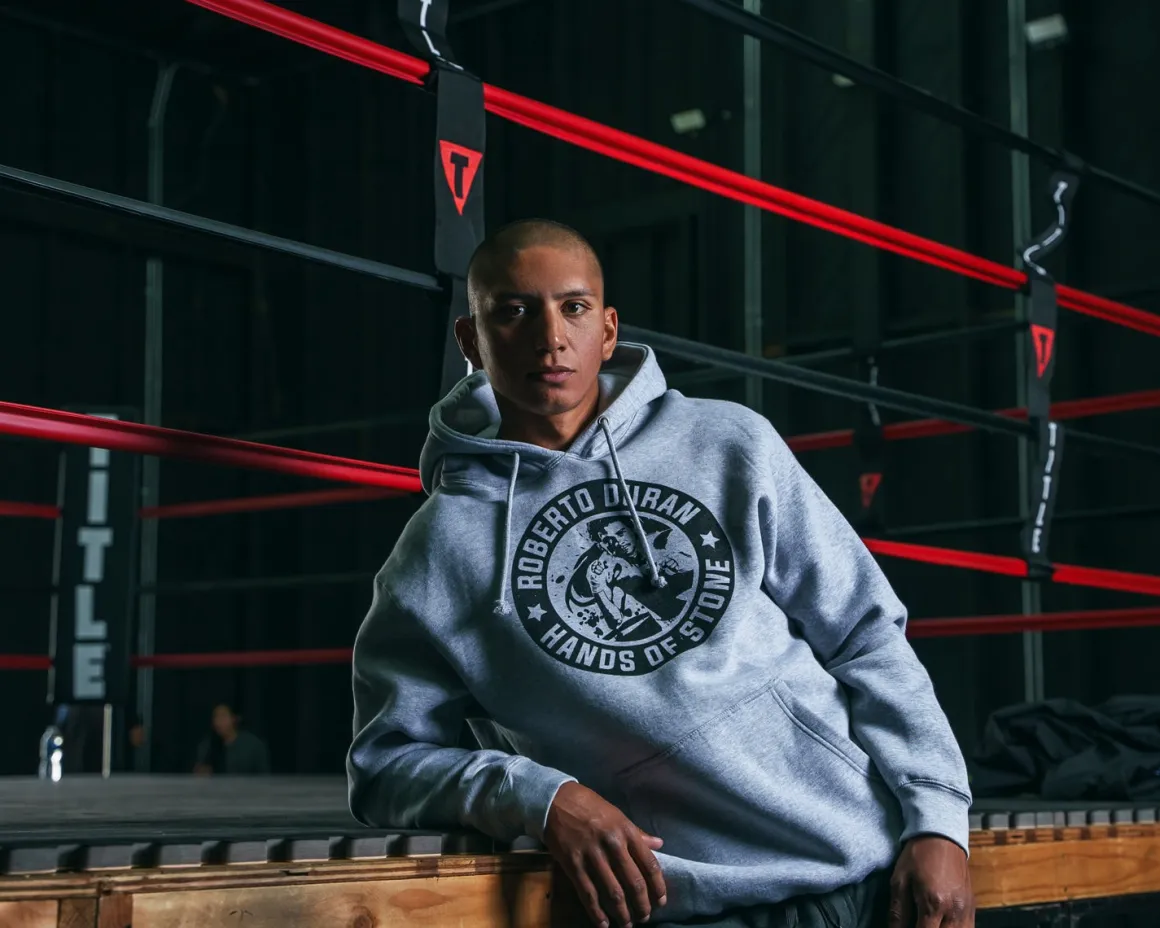 TITLE Boxing Legacy Roberto Duran "Hands of Stone" Hoodie