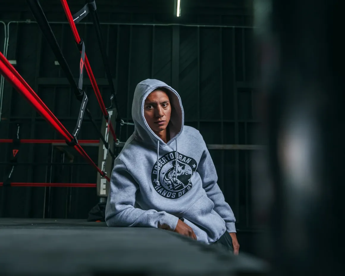 TITLE Boxing Legacy Roberto Duran "Hands of Stone" Hoodie