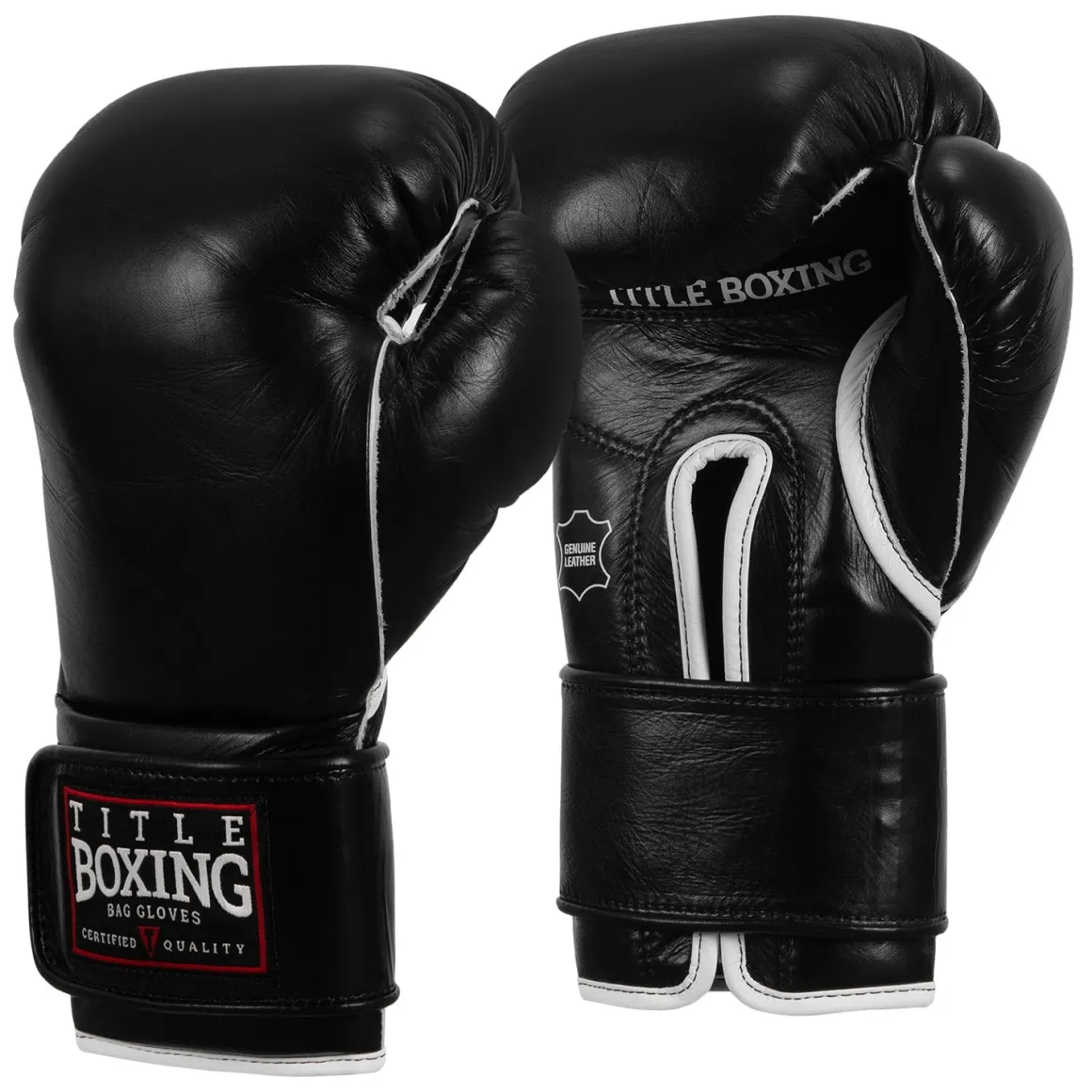TITLE Boxing Old School Leather Bag Boxing Gloves 2.0