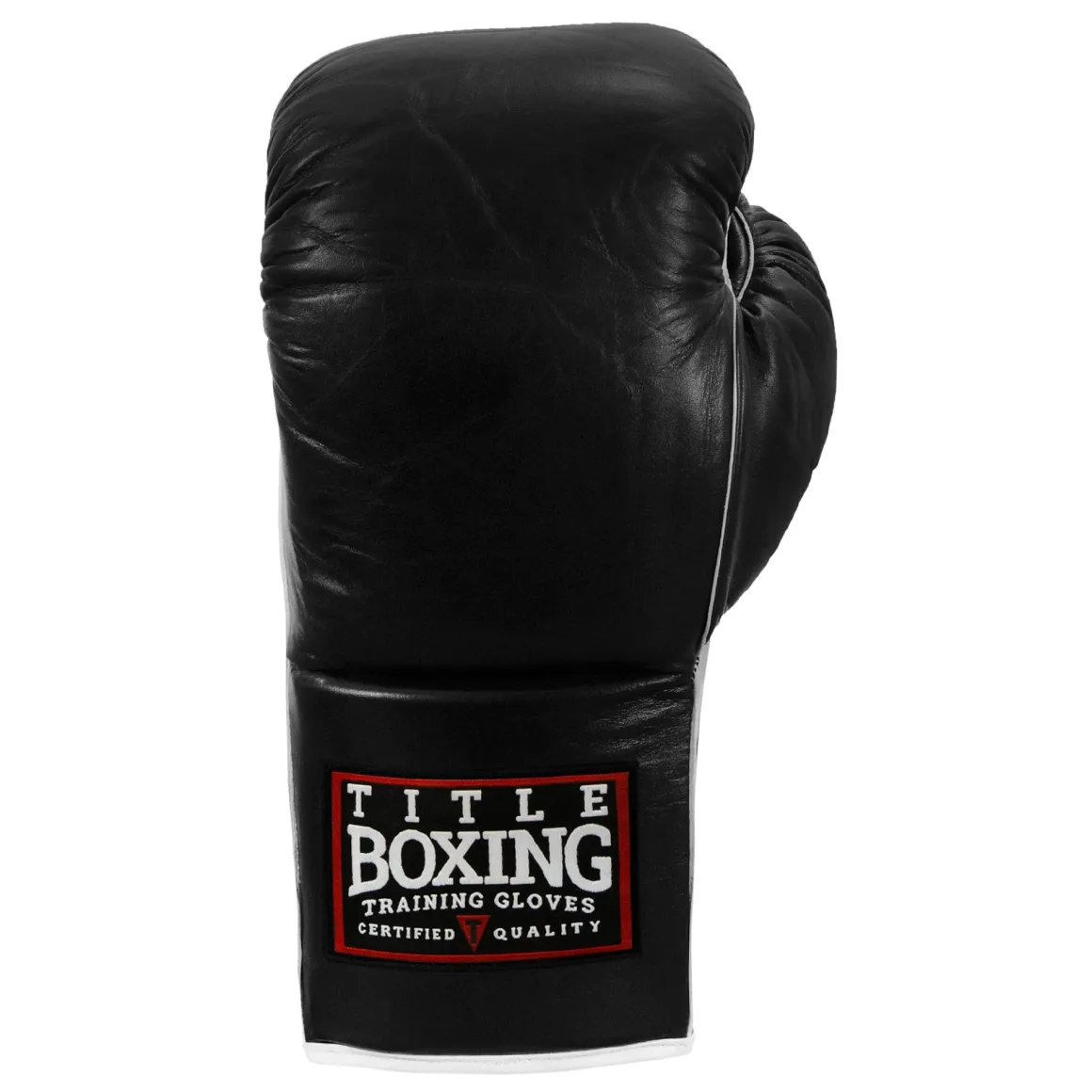 TITLE Boxing Old School Leather Lace-Up Sparring Boxing Gloves