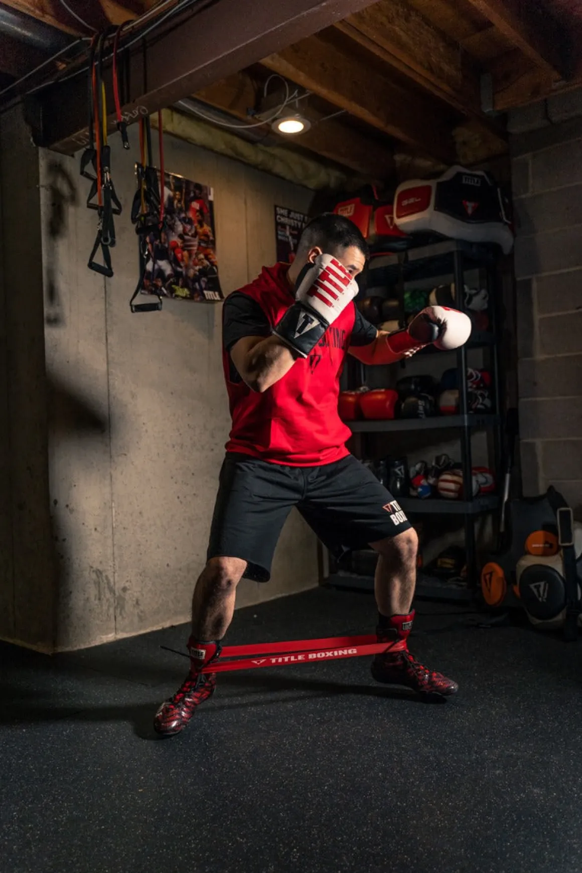 TITLE Boxing Power Stance Resistance Bands