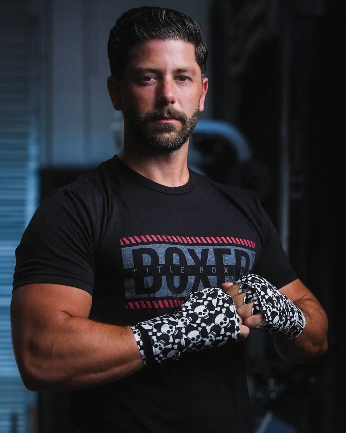 TITLE Boxing Print Mexican Style 180" Hand Wraps