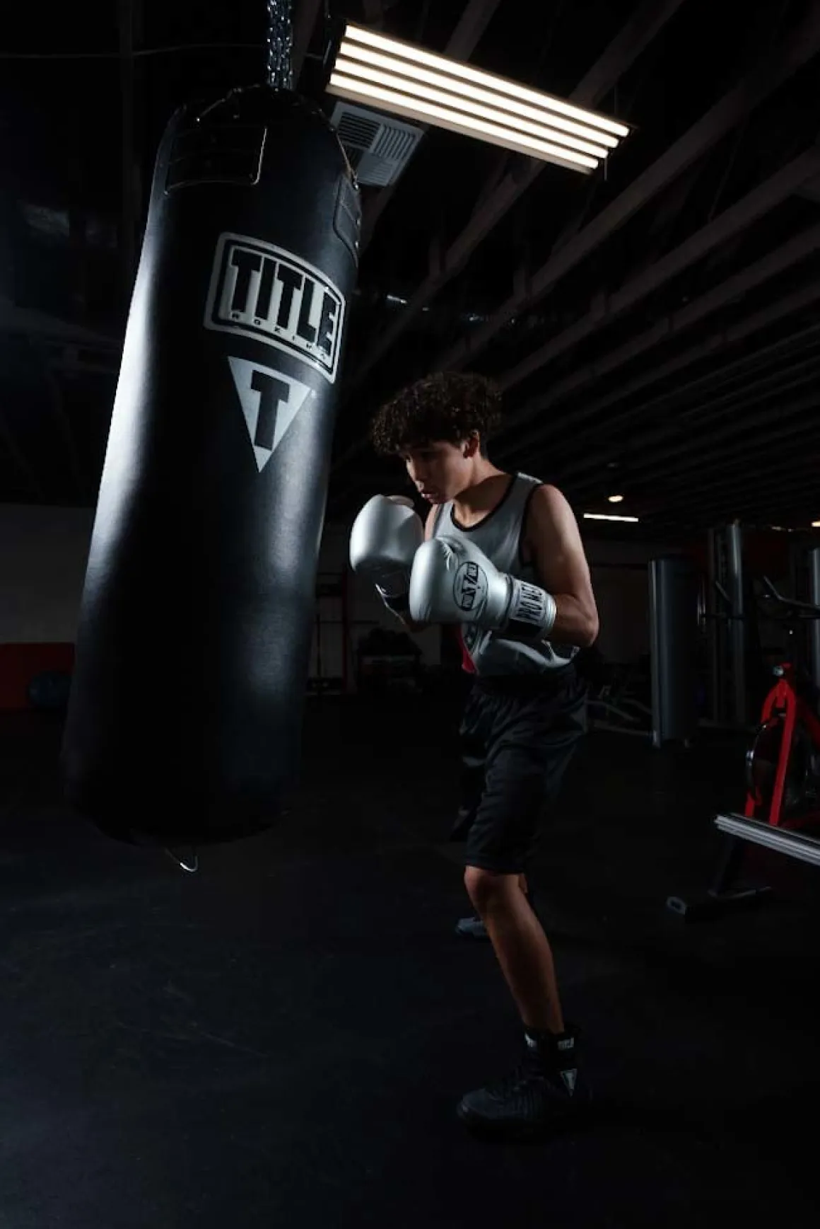 TITLE Boxing Professional Choice 125lb Synthetic Leather Heavy Bag