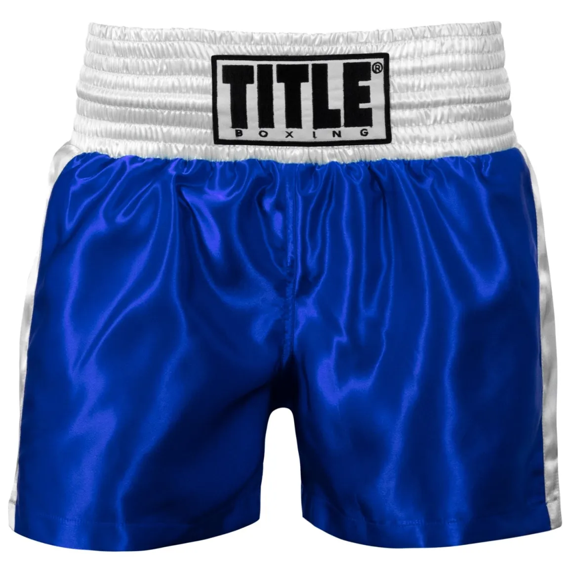 TITLE Boxing Professional Women’s Satin Striped Boxing Trunks
