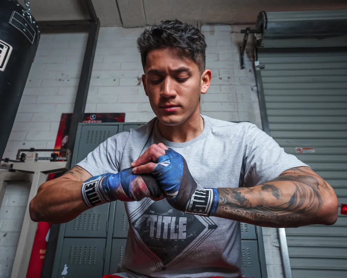 TITLE Boxing Sublimated 180" Semi-Elastic Mexican Hand Wraps