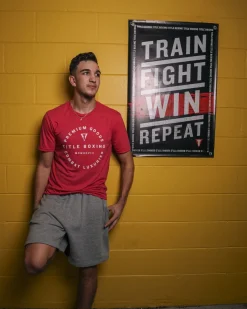 TITLE Boxing Train Fight Win Repeat Banner
