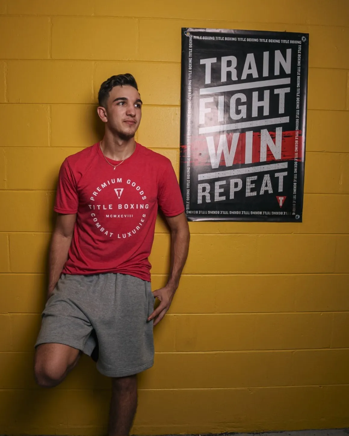 TITLE Boxing Train Fight Win Repeat Banner
