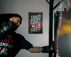 TITLE Boxing Train Fight Win Repeat Banner