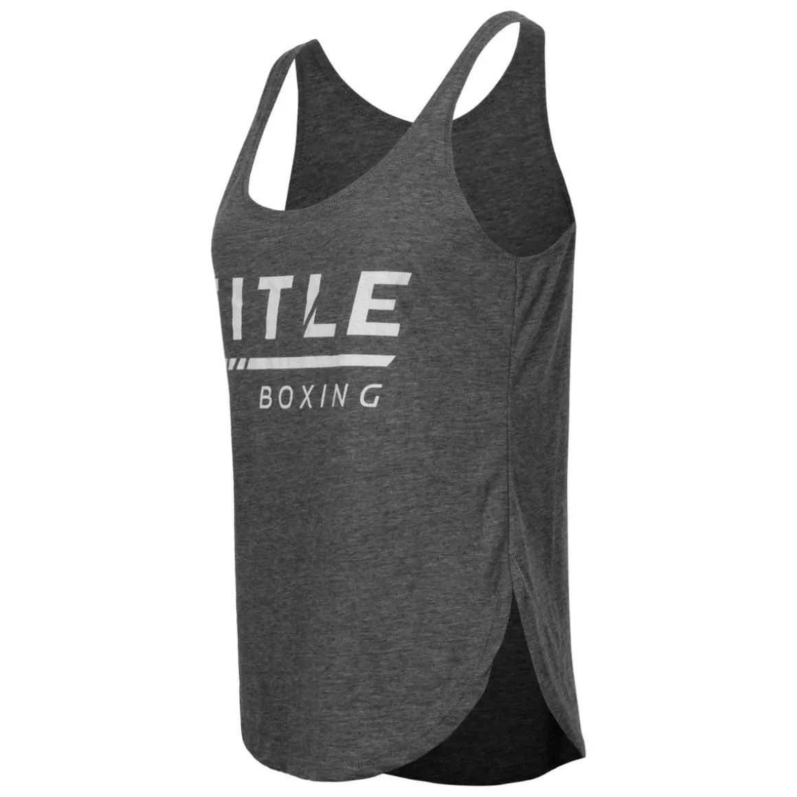 TITLE Boxing Women's Striped Wordmark Cropped Tank