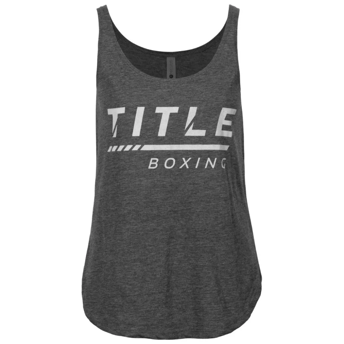 TITLE Boxing Women's Striped Wordmark Cropped Tank