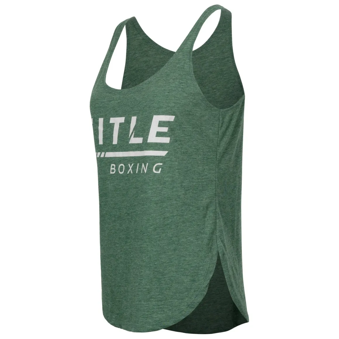 TITLE Boxing Women's Striped Wordmark Cropped Tank