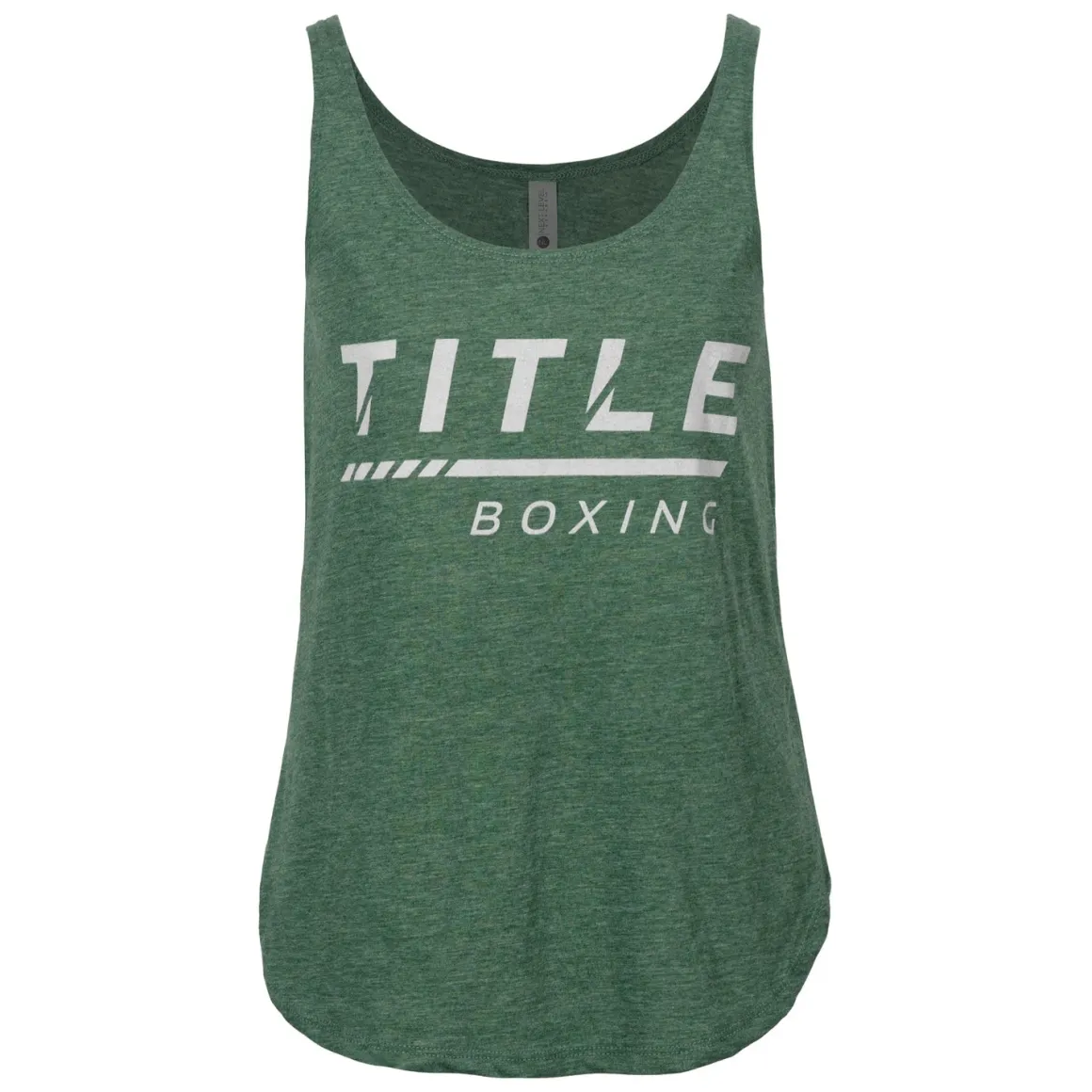 TITLE Boxing Women's Striped Wordmark Cropped Tank