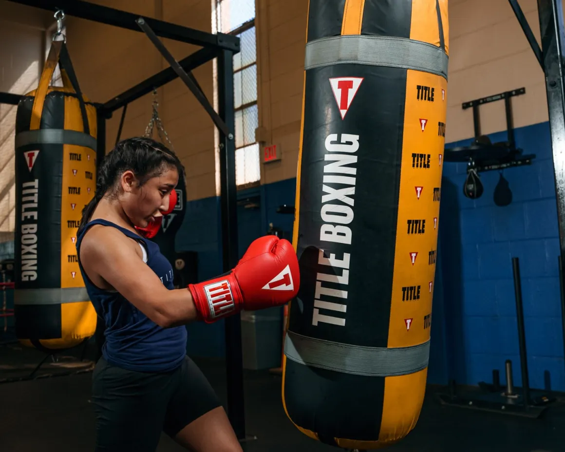 TITLE Classic Leather Elastic Training Boxing Gloves 2.0