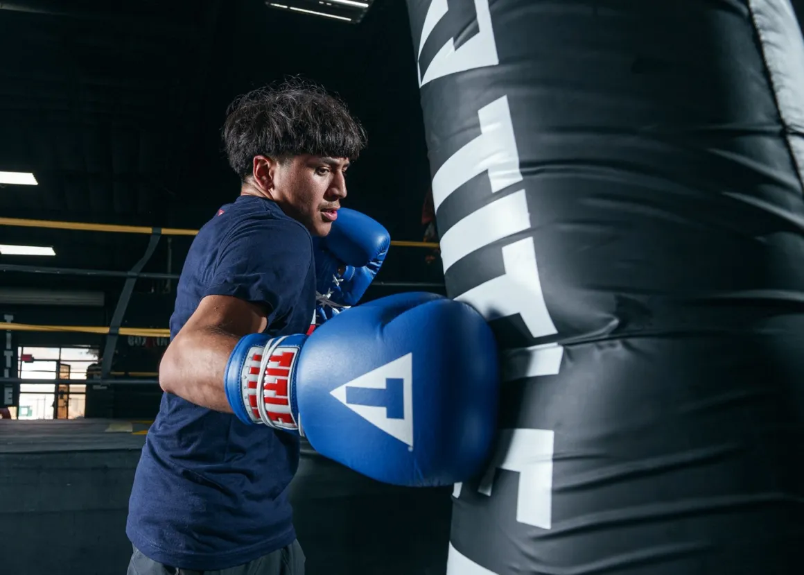 TITLE Classic Leather Lace Training Boxing Gloves 2.0