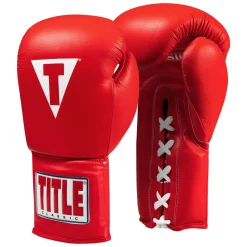TITLE Classic Leather Lace Training Boxing Gloves 2.0