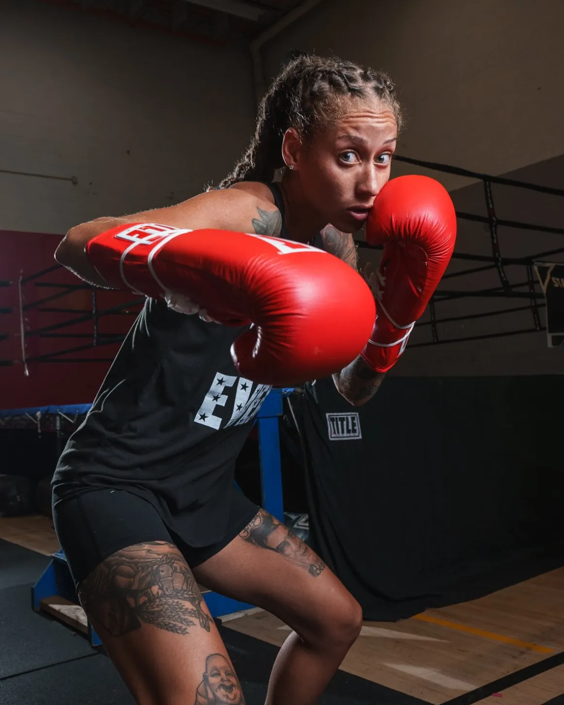 TITLE Classic Leather Lace Training Boxing Gloves 2.0